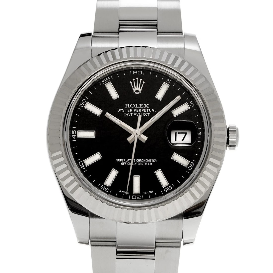 ROLEX DATEJUSTII BLACK WATCH: ROLEX DatejustII black Watch Brand: ROLEX Type/Style: Wristwatch Material: Band Material Stainless steel, Case Material Stainless steel Color: Dial Color black Size: Case Size H/about 41mm W/about 41m