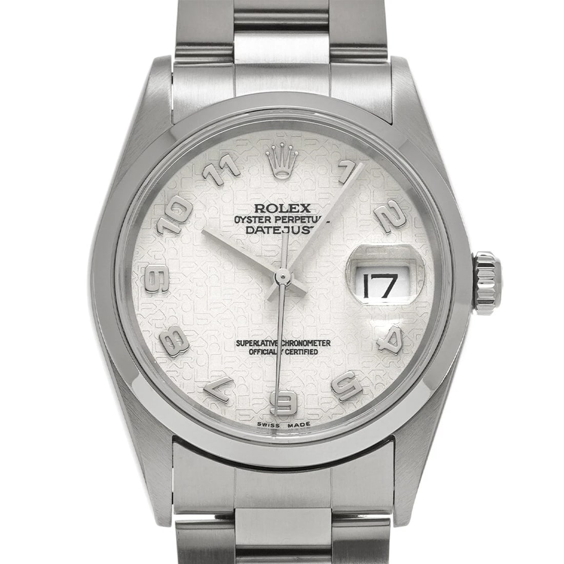 ROLEX DATEJUST IVORY COMPUTER WATCH - 4