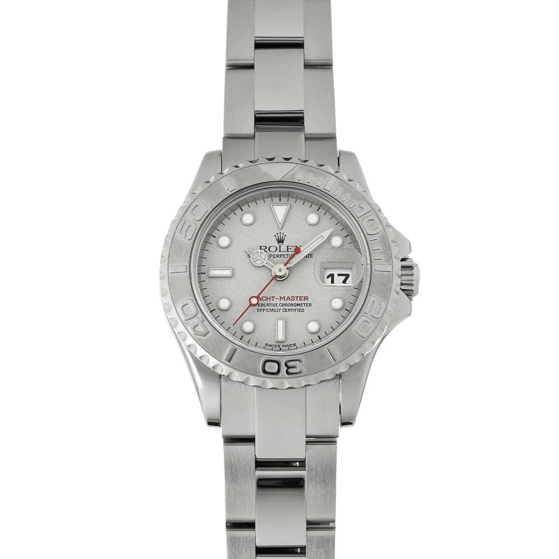 ROLEX YACHT-MASTER GRAY WATCH: ROLEX Yacht-Master gray Watch Brand: Rolex Type/Style: Wristwatch Material: Band Material Stainless Steel, Case Material Stainless Steel, Platinum Color: Dial Color Dial Color Gray Case Color Silver B