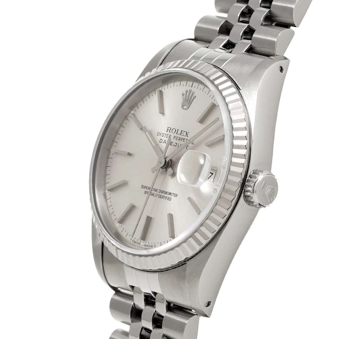 ROLEX DATEJUST 36 SILVER WATCH - 2