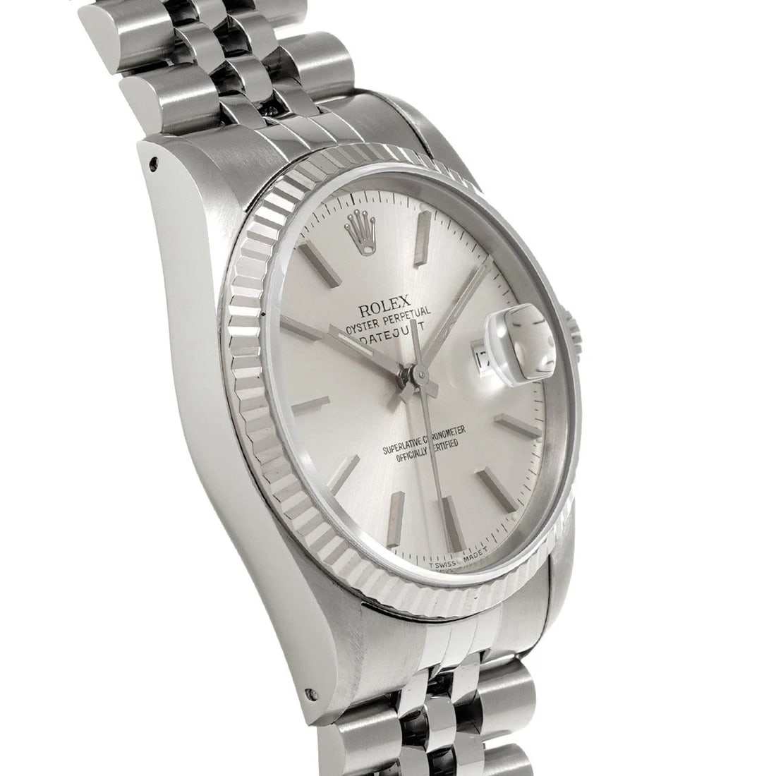 ROLEX DATEJUST 36 SILVER WATCH - 3
