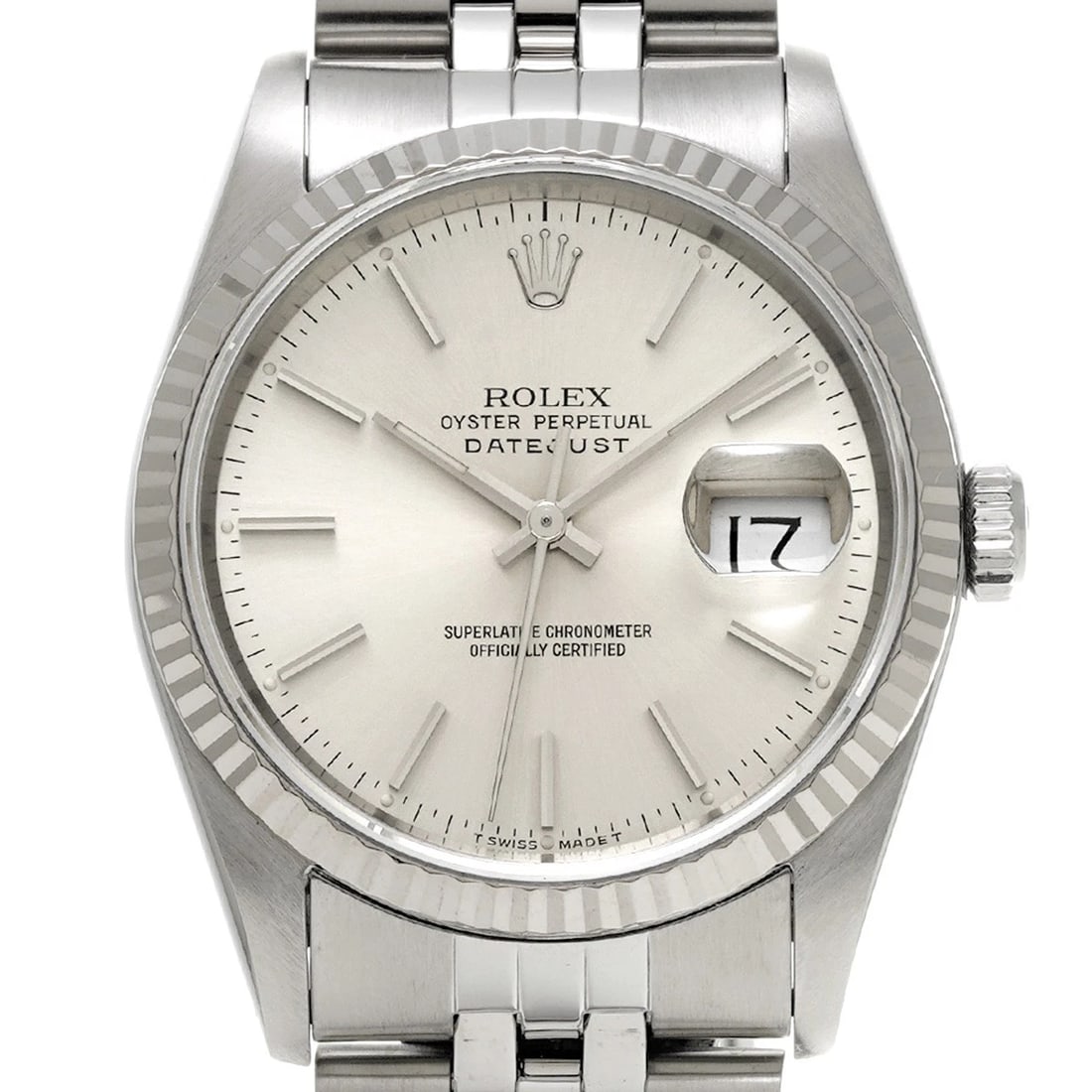 ROLEX DATEJUST 36 SILVER WATCH - 4