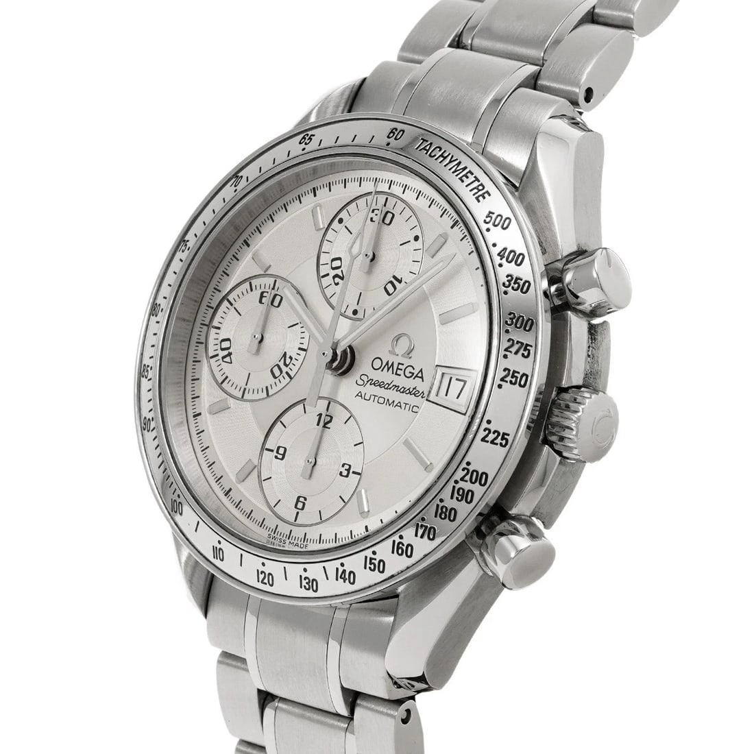 OMEGA SPEEDMASTER DATE SILVER WATCH - 2