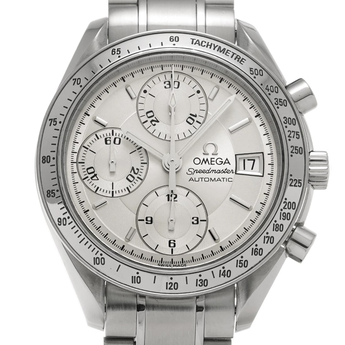 OMEGA SPEEDMASTER DATE SILVER WATCH - 4