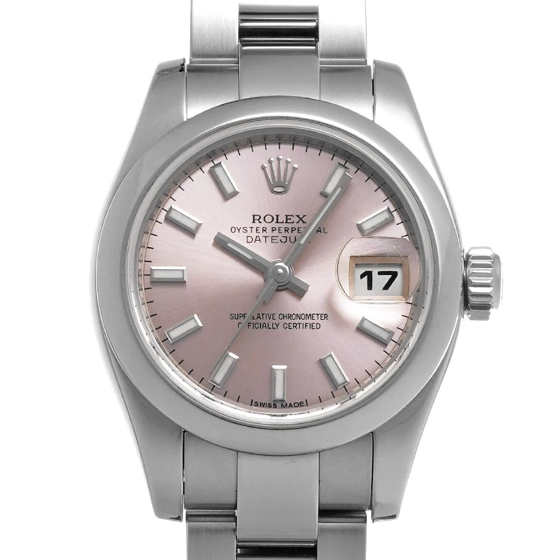 ROLEX DATEJUST PINK WATCH - 4