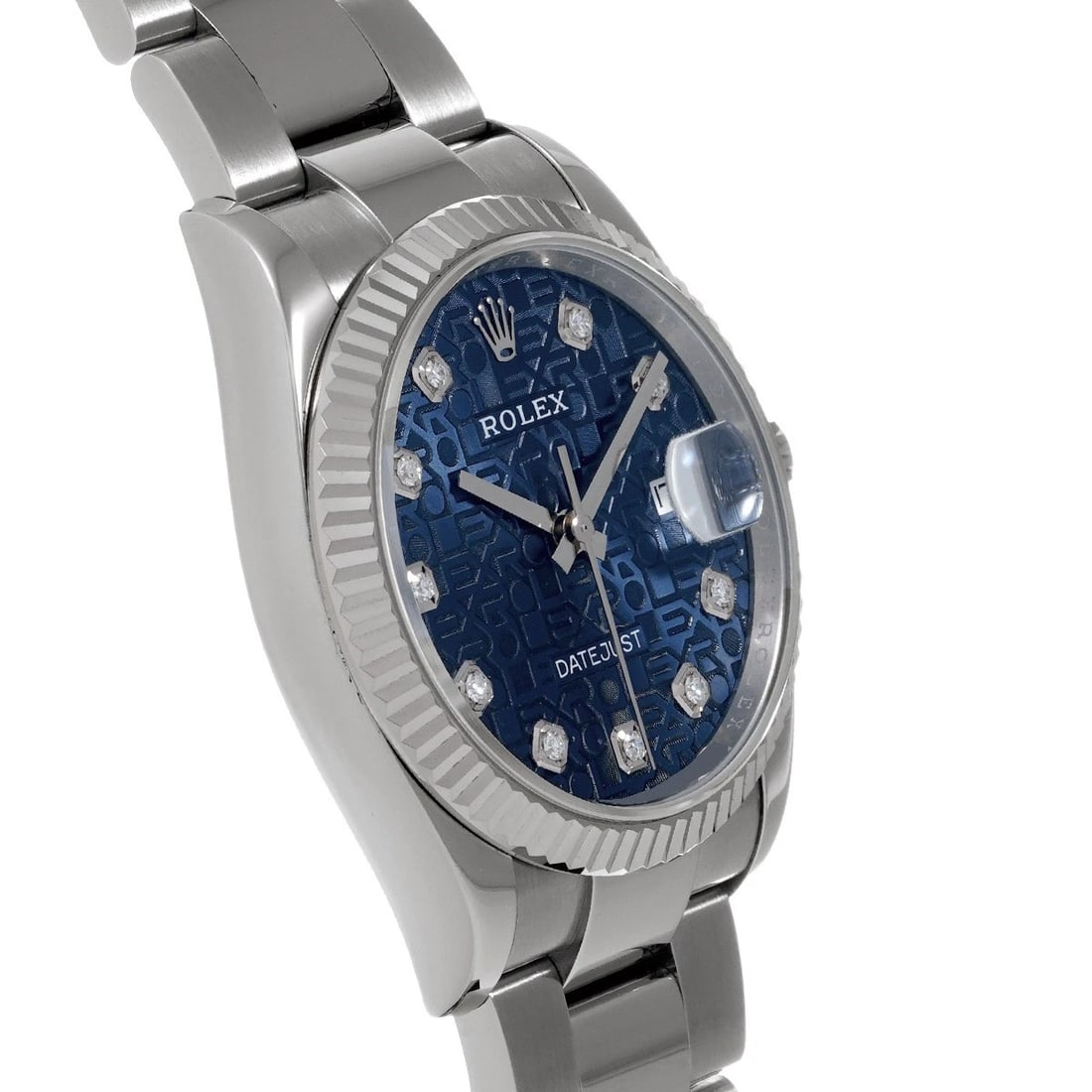 ROLEX DATEJUST 36 BLUE COMPUTER/DIAMOND WATCH - 3