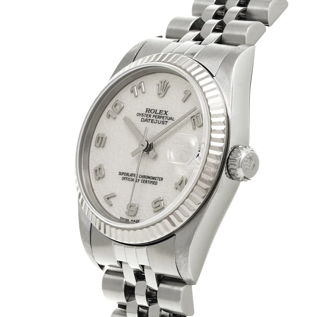 ROLEX DATEJUST IVORY COMPUTER WATCH - 2