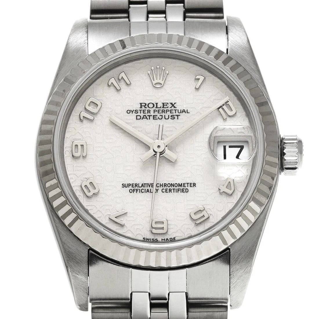 ROLEX DATEJUST IVORY COMPUTER WATCH - 4