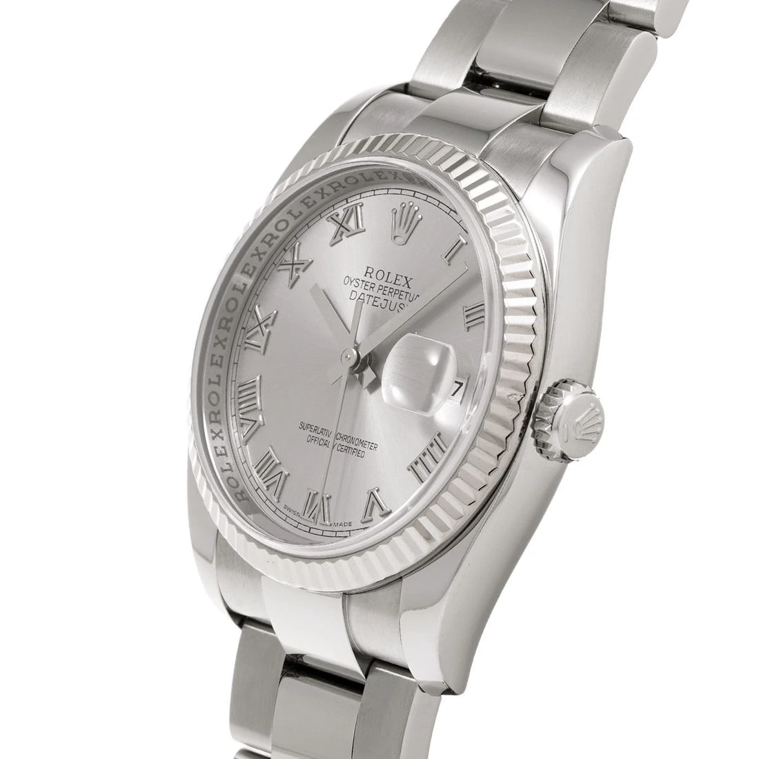 ROLEX DATEJUST SILVER WATCH - 2