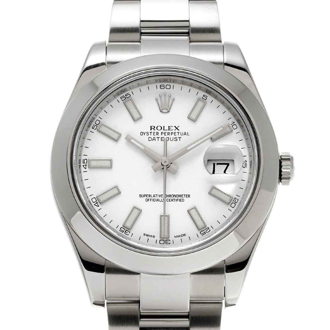 ROLEX DATEJUSTII WHITE WATCH: ROLEX DatejustII white Watch Brand: ROLEX Type/Style: Wristwatch Material: Band Material Stainless steel, Case Material Stainless steel Color: Dial Color white Size: Case Size H/about 41mm W/about