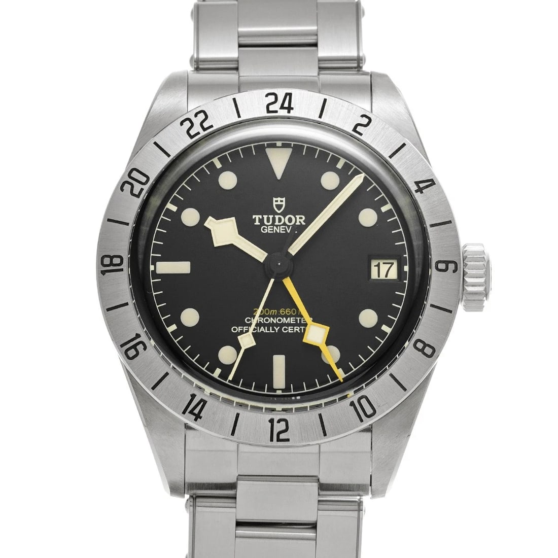 TUDOR BLACK BAY BLACK WATCH: TUDOR Black Bay black Watch Brand: TUDOR Type/Style: Wristwatch Material: Band Material Stainless steel, Case Material Stainless steel Color: Dial Color black Size: Case Size H/about 39mm W/about