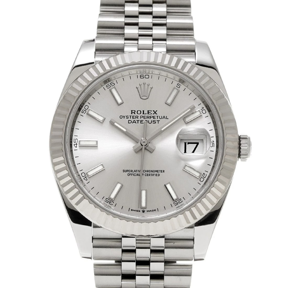 ROLEX DATEJUST 41 SILVER WATCH: ROLEX Datejust 41 Silver Watch Brand: ROLEX Type/Style: Wristwatch Material: Band Material Stainless steel, Case Material Stainless steel Color: Dial Color Silver Size: Case Size H/about 41mm W/about