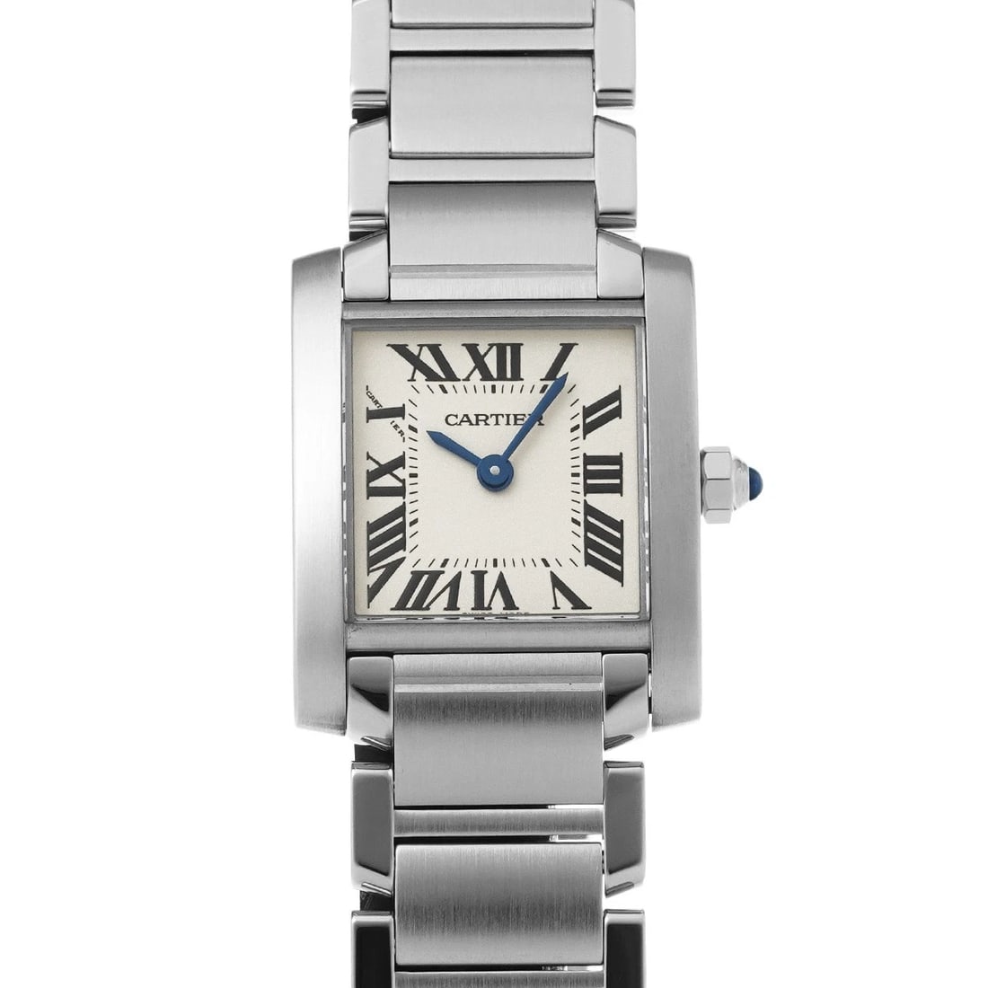 CARTIER TANK FRANCAISE SM SILVER WATCH: CARTIER Tank Francaise SM Silver Watch Brand: CARTIER Type/Style: Wristwatch Material: Band Material Stainless steel, Case Material Stainless steel Color: Dial Color Silver Size: Case Size H/about