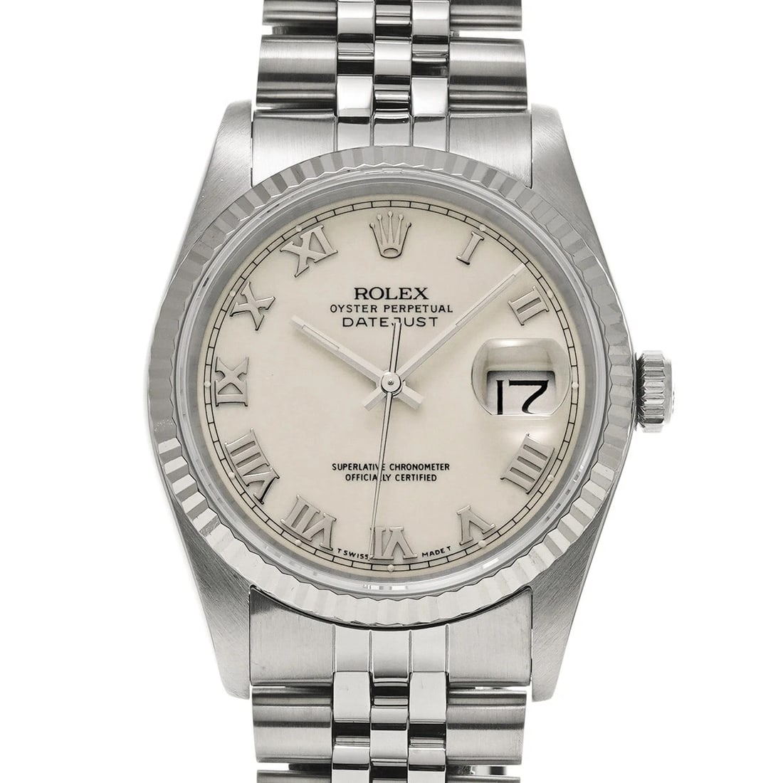 ROLEX DATEJUST IVORY WATCH: ROLEX Datejust Ivory Watch Brand: ROLEX Type/Style: Wristwatch Material: Band Material Stainless steel, Case Material Stainless steel Color: Dial Color Ivory Size: Case Size H/about 36mm W/about 36mm