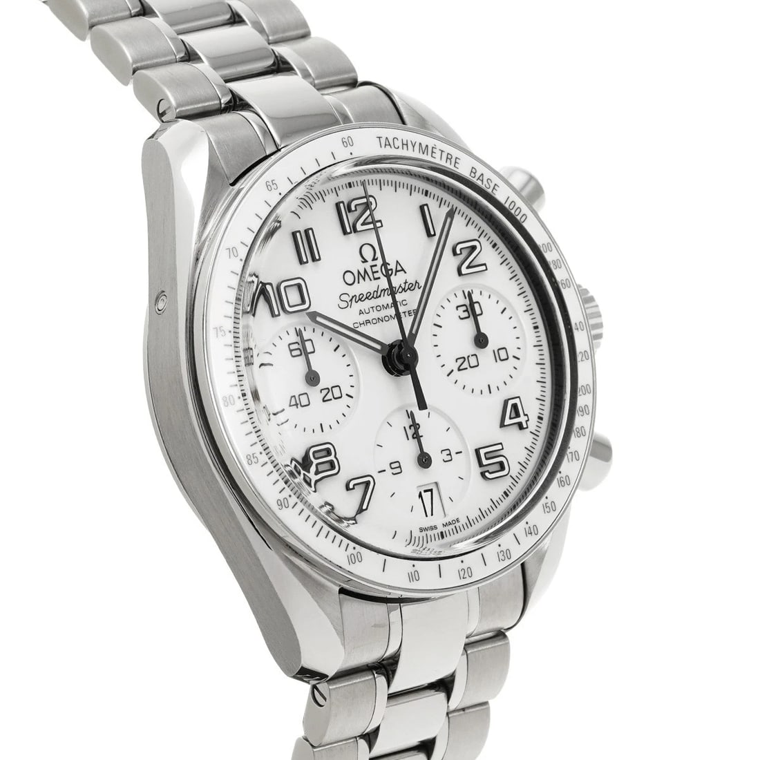 OMEGA SPEEDMASTER DATE WHITE WATCH - 3