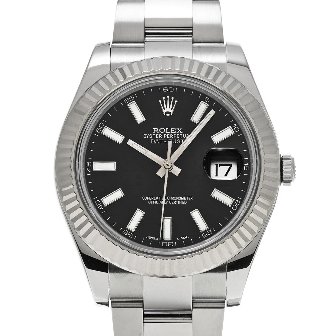 ROLEX DATEJUSTII BLACK WATCH: ROLEX DatejustII black Watch Brand: ROLEX Type/Style: Wristwatch Material: Band Material Stainless steel, Case Material Stainless steel Color: Dial Color black Size: Case Size H/about 41mm W/about