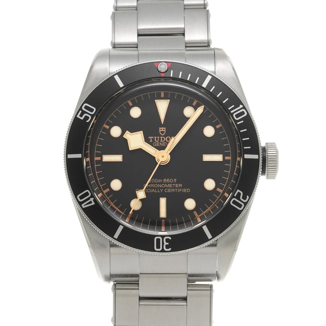 TUDOR HERITAGE BLACK BAY BLACK WATCH: TUDOR Heritage Black Bay black Watch Brand: TUDOR Type/Style: Wristwatch Material: Band Material Stainless steel, Case Material Stainless steel Color: Dial Color black Size: Case Size H/about 41mm