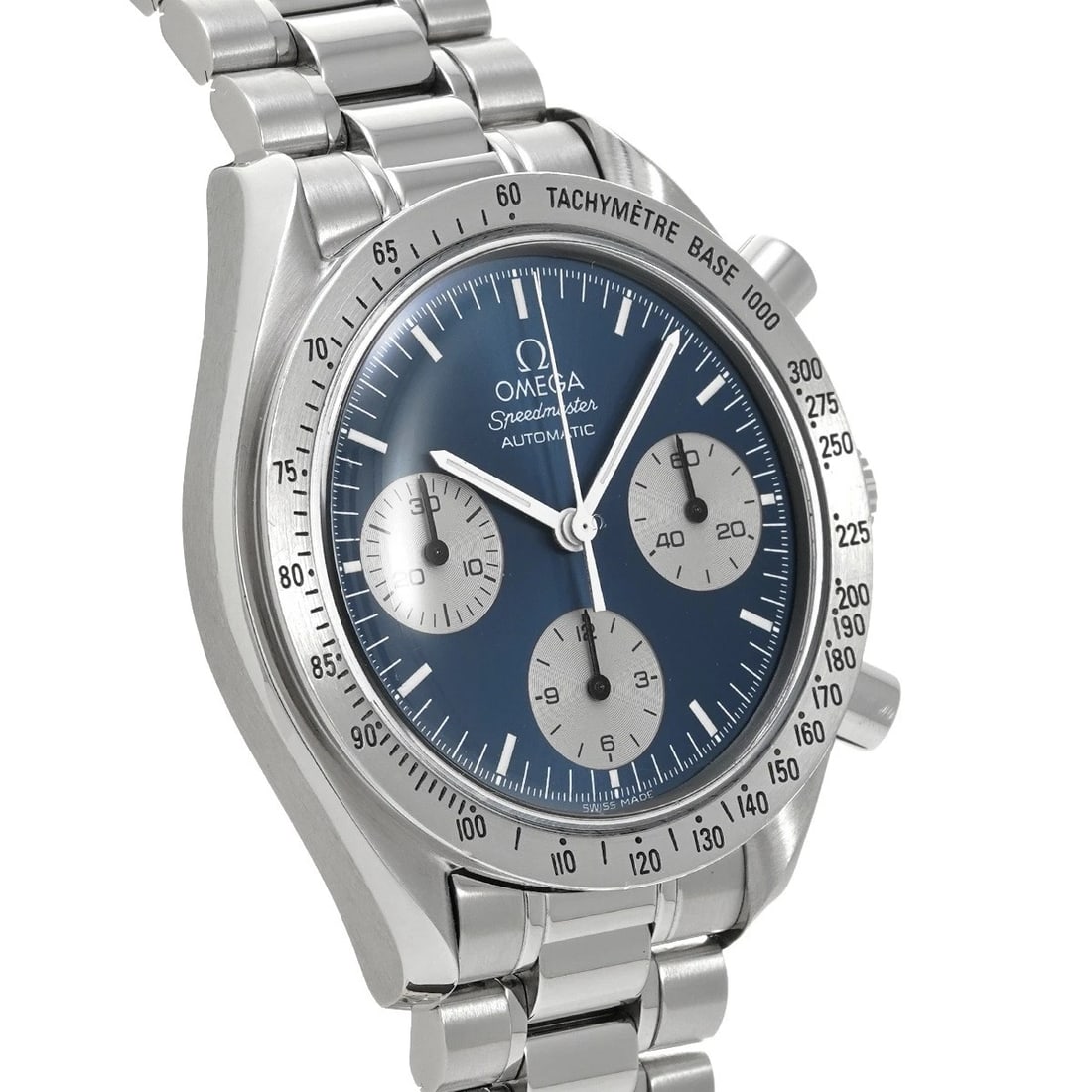 OMEGA SPEEDMASTER AUTOMATIC BLUE/SILVER WATCH - 3