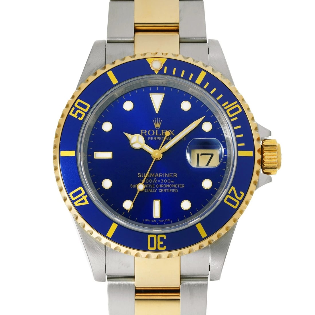ROLEX SUBMARINER DATE BLUE WATCH: ROLEX Submariner date blue Watch Brand: ROLEX Type/Style: Wristwatch Material: Band Material Stainless steel/Yellow Gold, Case Material Stainless steel Color: Dial Color blue Size: Case Size H/about 4