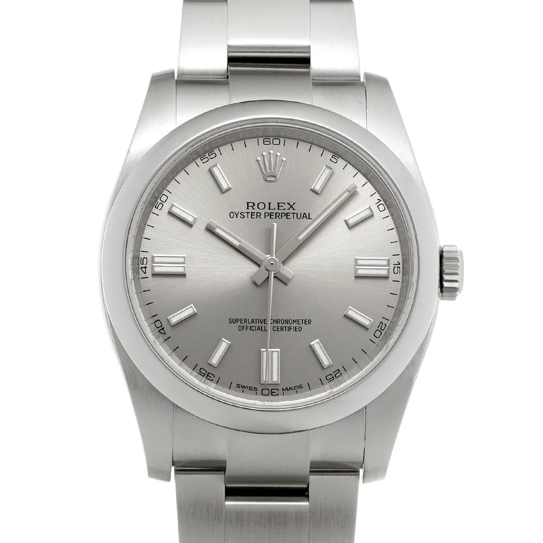 ROLEX OYSTER PERPETUAL 36 GRAY WATCH: ROLEX Oyster Perpetual 36 gray Watch Brand: ROLEX Type/Style: Wristwatch Material: Band Material Stainless steel, Case Material Stainless steel Color: Dial Color gray Size: Case Size H/about 36mm