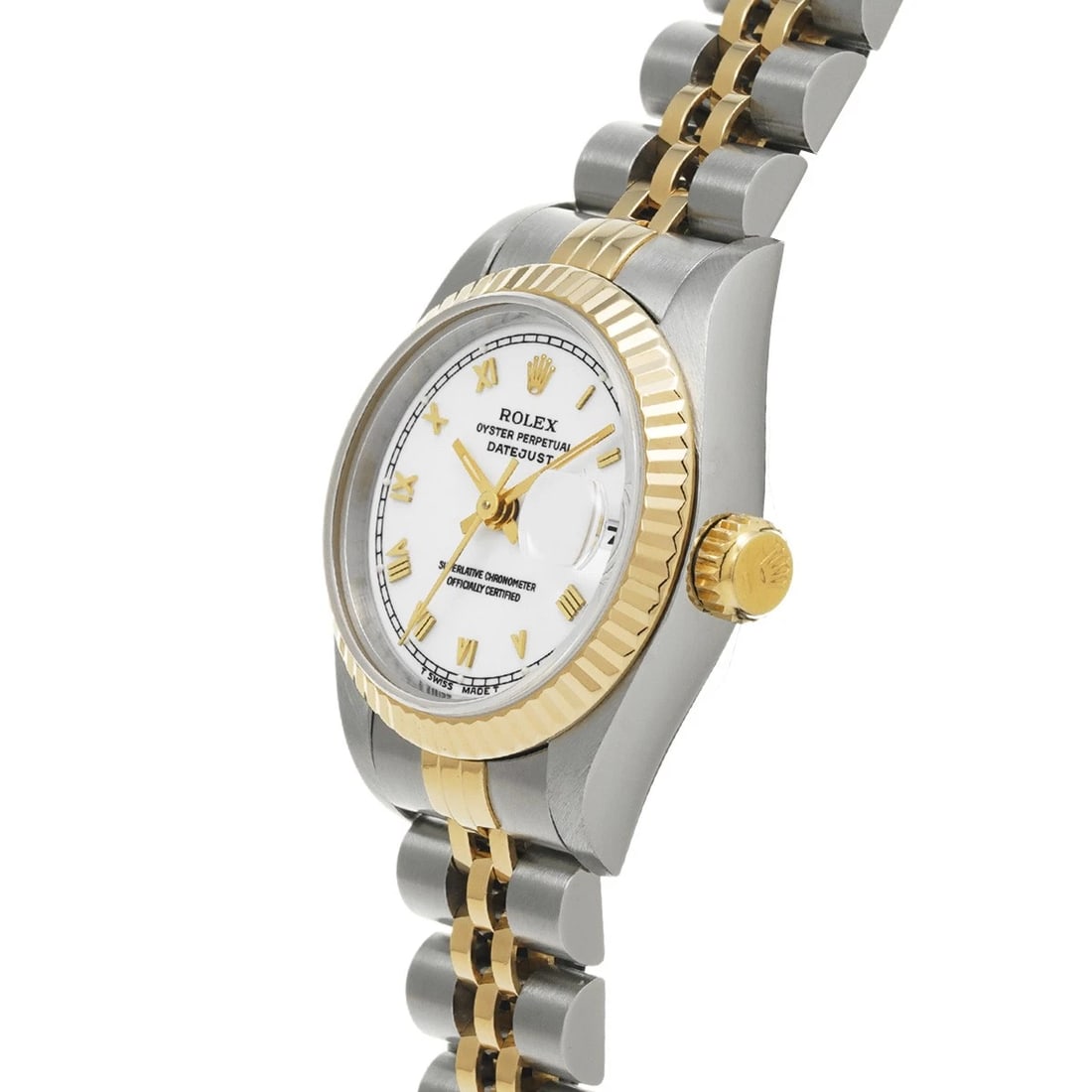 ROLEX DATEJUST WHITE WATCH - 2