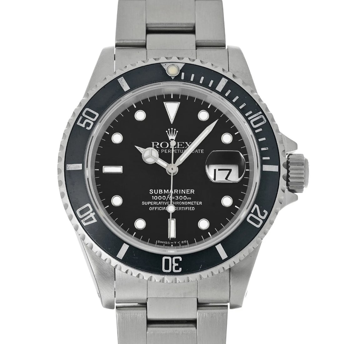 ROLEX SUBMARINER DATE BLACK WATCH: ROLEX Submariner date black Watch Brand: ROLEX Type/Style: Wristwatch Material: Band Material Stainless steel, Case Material Stainless steel Color: Dial Color black Size: Case Size H/about 40mm