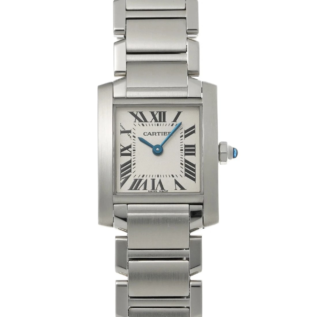 CARTIER TANK FRANCAISE SM SILVER WATCH: CARTIER Tank Francaise SM Silver Watch Brand: CARTIER Type/Style: Wristwatch Material: Band Material Stainless steel, Case Material Stainless steel Color: Dial Color Silver Size: Case Size H/about