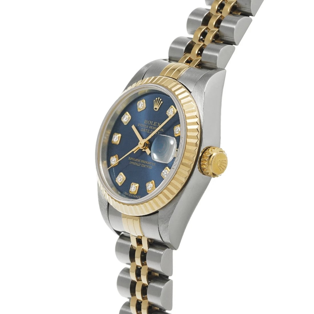 ROLEX DATEJUST BLUE/DIAMOND WATCH - 2