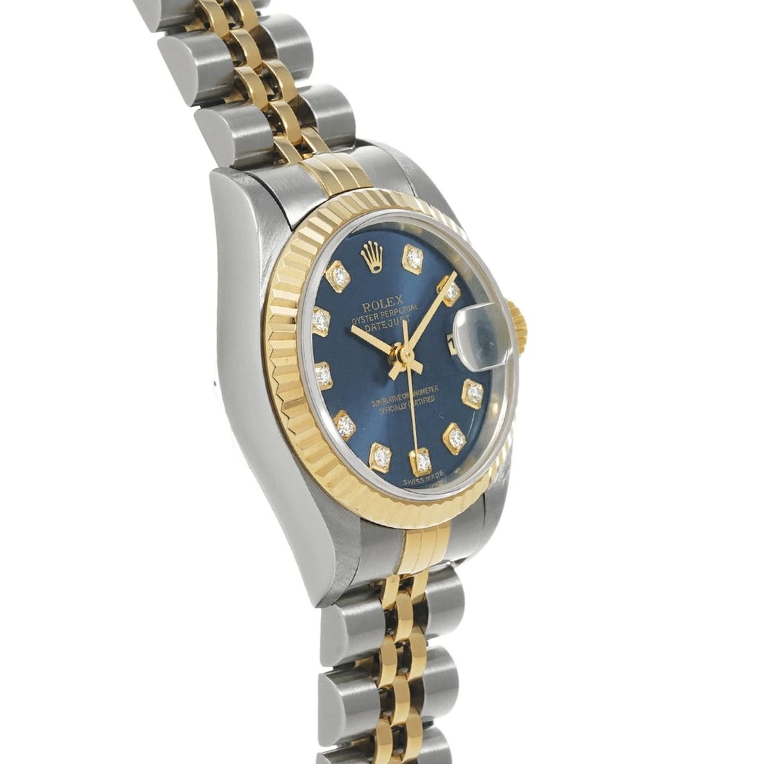 ROLEX DATEJUST BLUE/DIAMOND WATCH - 3