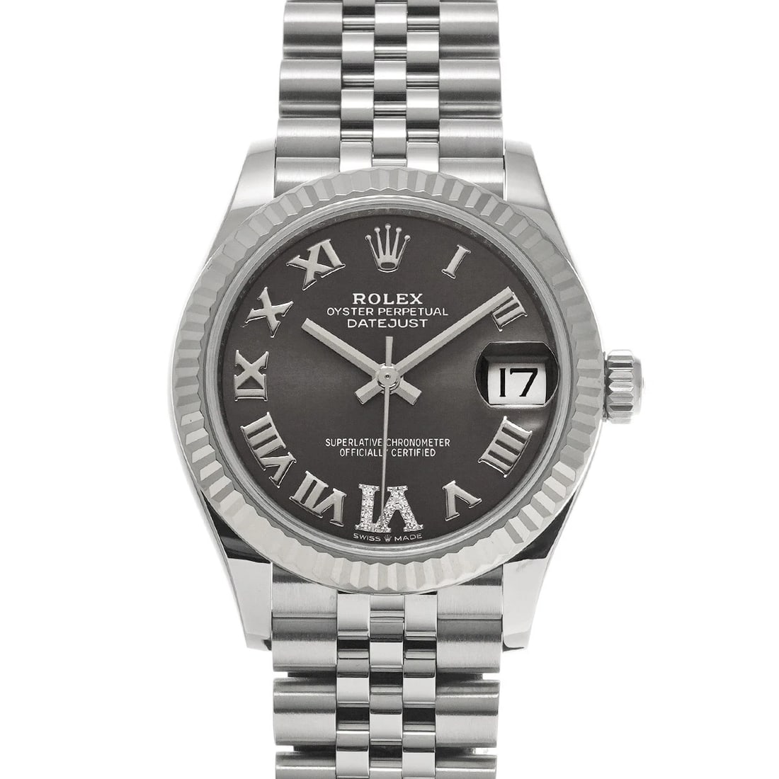 ROLEX DATEJUST 31 DARK GRAY WATCH: ROLEX Datejust 31 Dark gray Watch Brand: ROLEX Type/Style: Wristwatch Material: Band Material Stainless steel, Case Material Stainless steel Color: Dial Color Dark gray Size: Case Size H/about 31mm W/