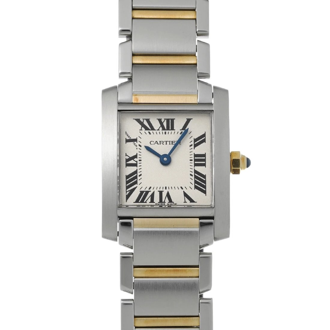 CARTIER TANK FRANCAISE SM SILVER WATCH: CARTIER Tank Francaise SM Silver Watch Brand: CARTIER Type/Style: Wristwatch Material: Band Material Stainless steel/Yellow Gold, Case Material Stainless steel Color: Dial Color Silver Size: Case