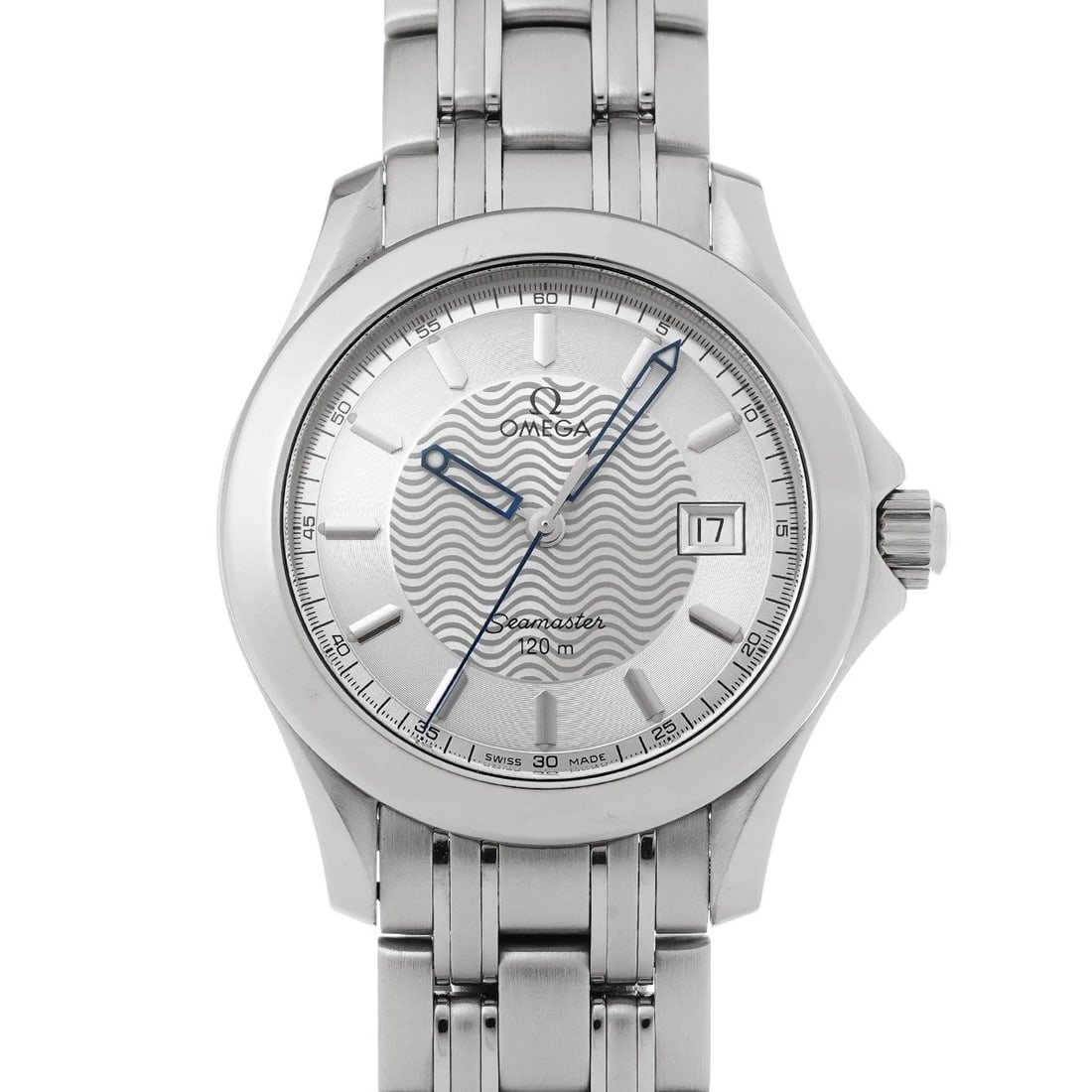 OMEGA SEAMASTER QUARTZ SILVER WATCH: OMEGA Seamaster Quartz Silver Watch Brand: OMEGA Type/Style: Wristwatch Material: Band Material Stainless steel, Case Material Stainless steel Color: Dial Color Silver Size: Case Size H/about 36.25mm