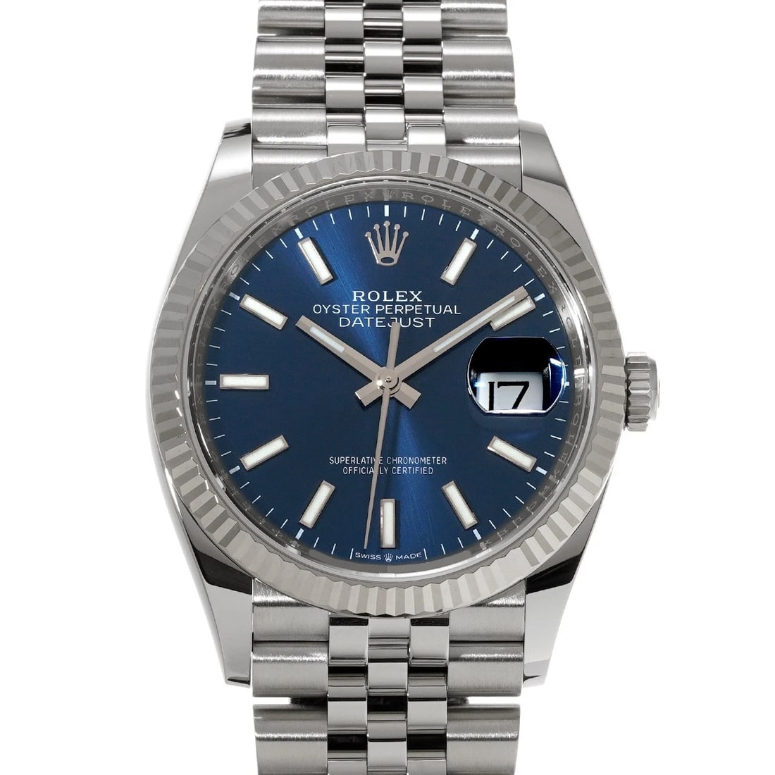 ROLEX DATEJUST 36 BRIGHT BLUE WATCH: ROLEX Datejust 36 Bright blue Watch Brand: ROLEX Type/Style: Wristwatch Material: Band Material Stainless steel, Case Material Stainless steel Color: Dial Color Bright blue Size: Case Size H/about 36m