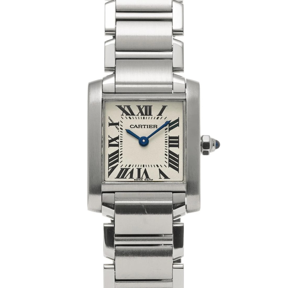CARTIER TANK FRANCAISE SM SILVER WATCH: CARTIER Tank Francaise SM Silver Watch Brand: CARTIER Type/Style: Wristwatch Material: Band Material Stainless steel, Case Material Stainless steel Color: Dial Color Silver Size: Case Size H/about