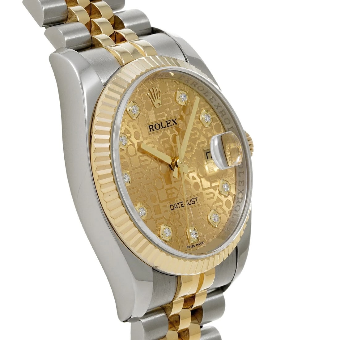 ROLEX DATEJUST CHAMPAGNE COMPUTER/DIAMOND WATCH - 3