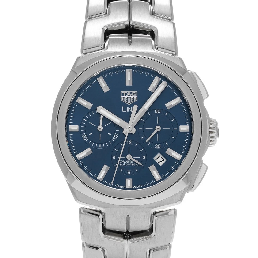 TAG HEUER CALIBER CHRONOGRAPH BLUE WATCH: TAG HEUER Caliber Chronograph blue Watch Brand: TAG HEUER Type/Style: Wristwatch Material: Band Material Stainless steel, Case Material Stainless steel Color: Dial Color blue Size: Case Size H/about 4