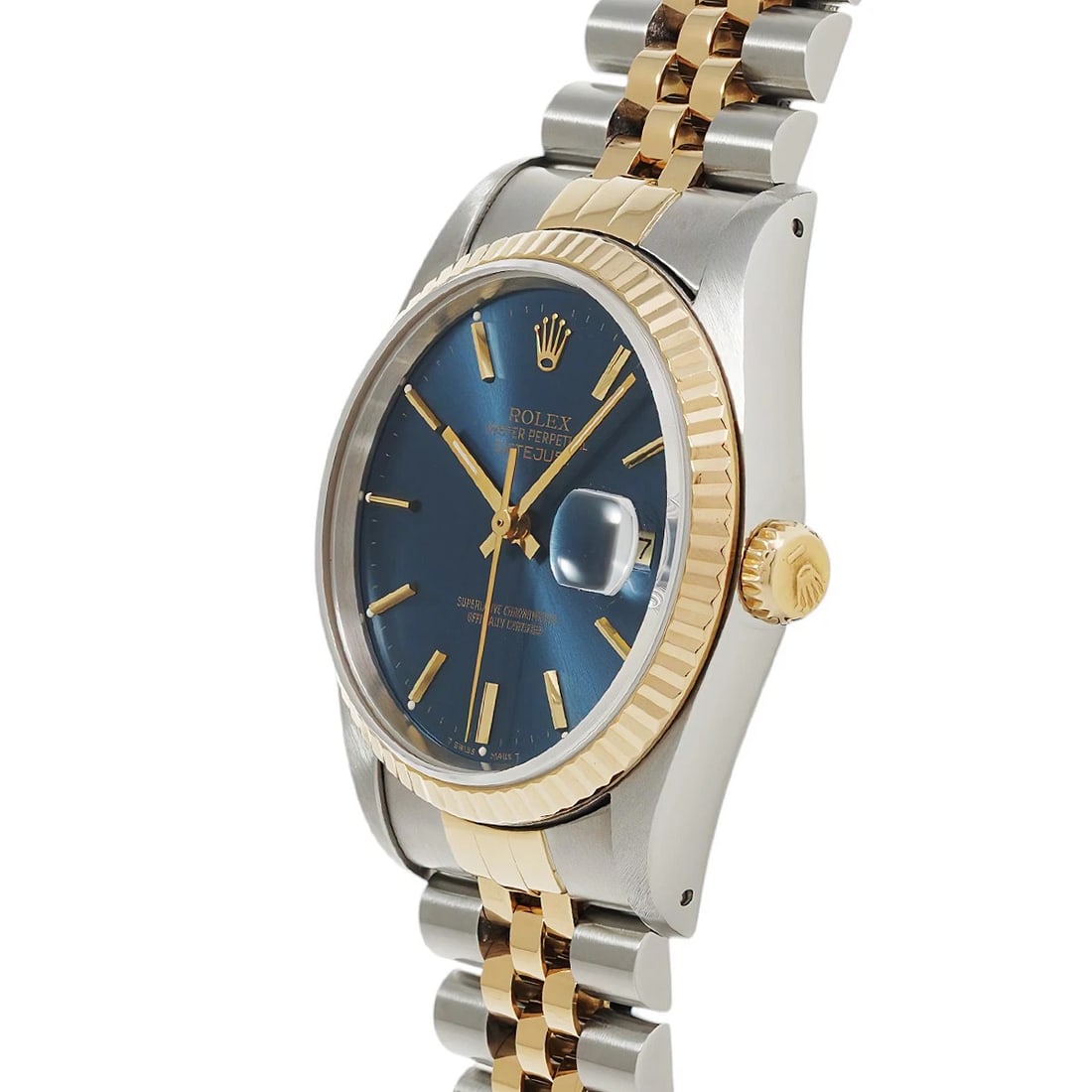 ROLEX DATEJUST BLUE WATCH - 2