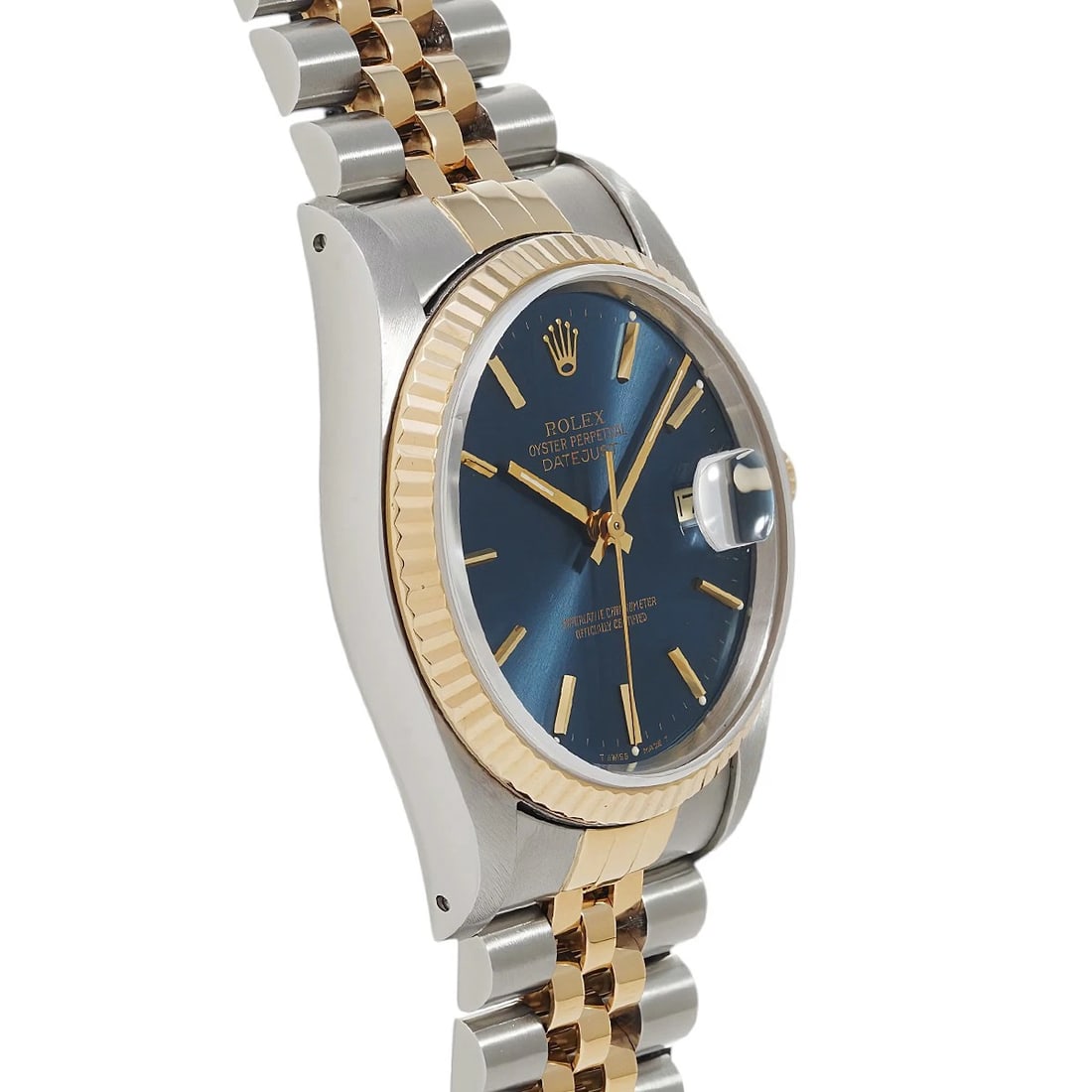 ROLEX DATEJUST BLUE WATCH - 3