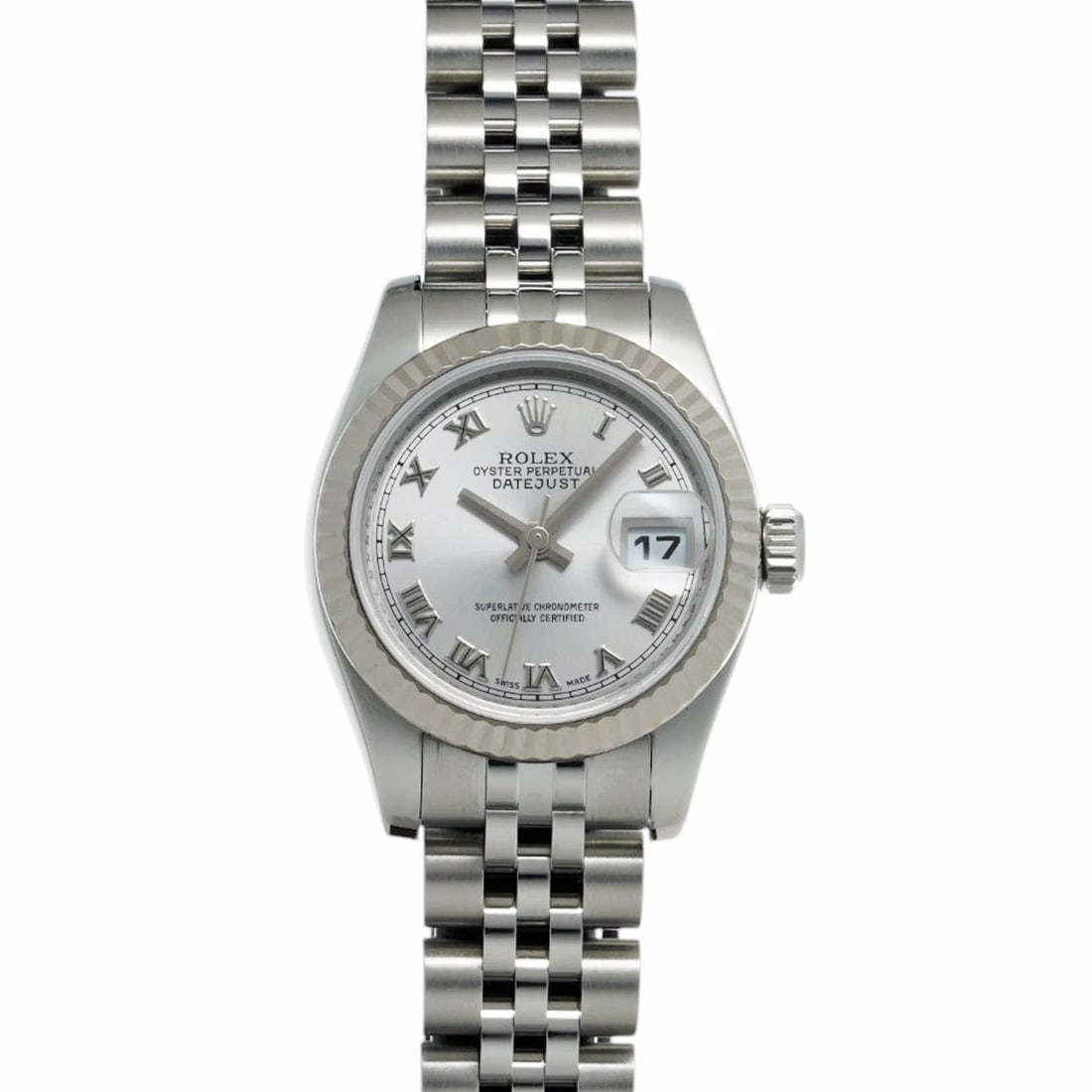ROLEX DATEJUST 26 SILVER WATCH: ROLEX Datejust 26 Silver Watch Brand: ROLEX Type/Style: Wristwatch Material: Band Material Stainless steel, Case Material Stainless steel Color: Dial Color Silver Size: Case Size H/about 26mm W/about