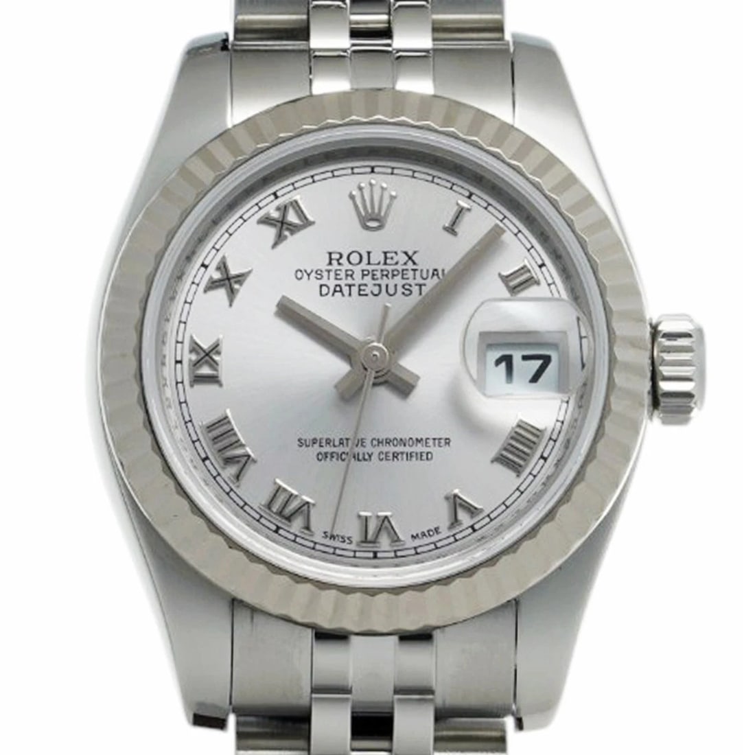 ROLEX DATEJUST 26 SILVER WATCH - 4