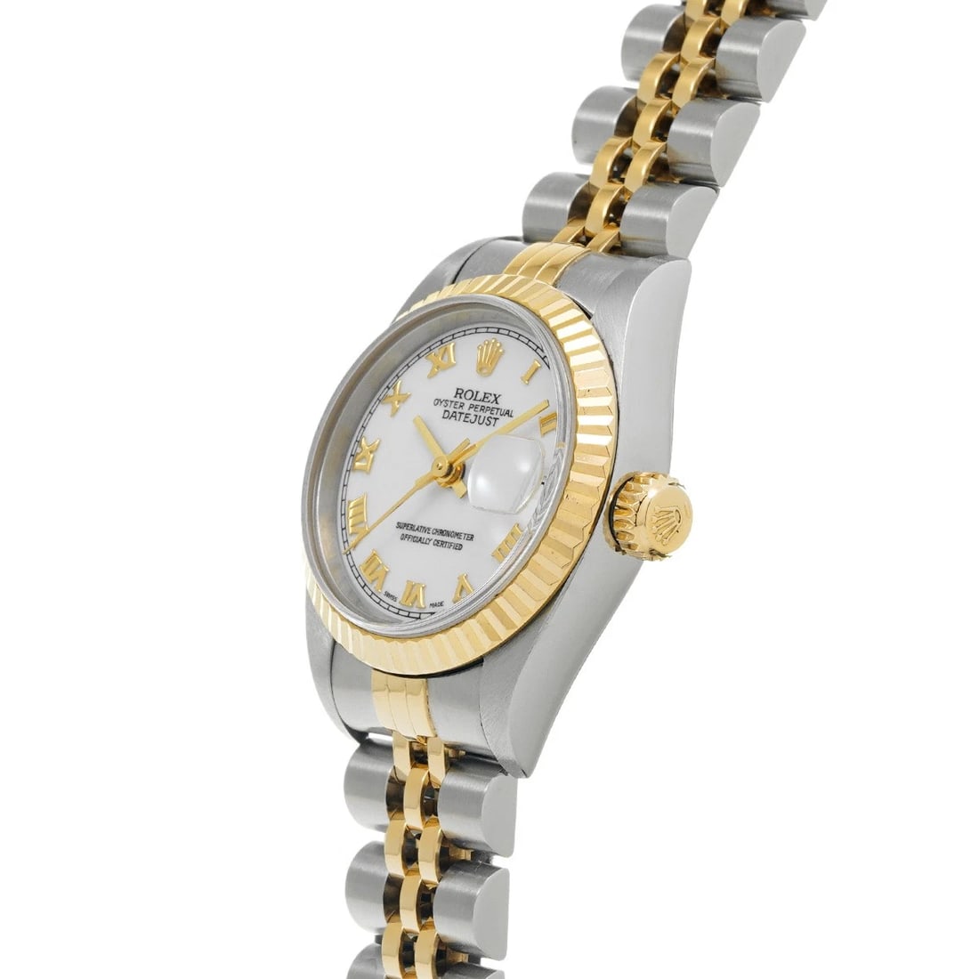 ROLEX DATEJUST WHITE WATCH - 2