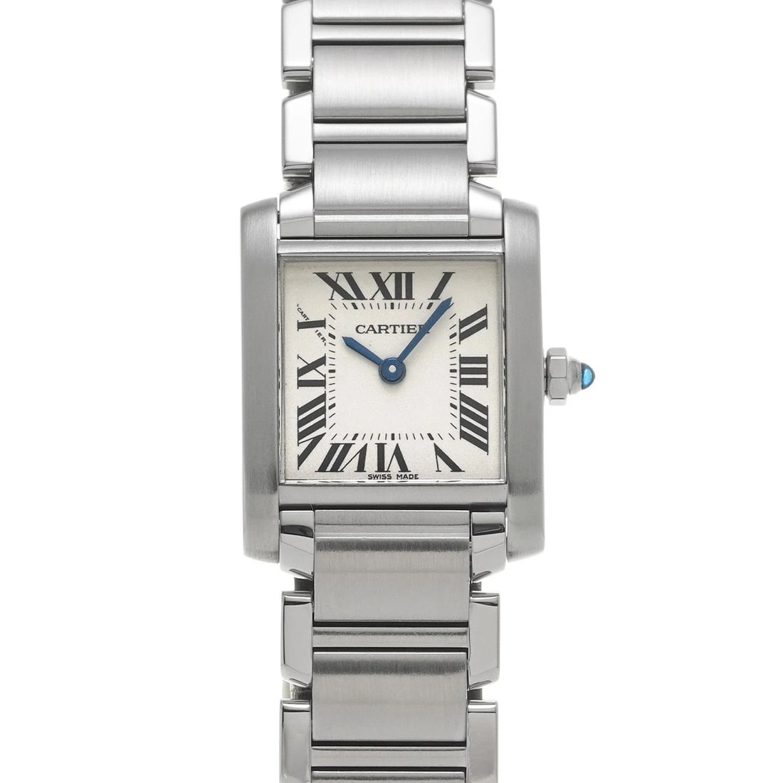 CARTIER TANK FRANCAISE SM SILVER WATCH: CARTIER Tank Francaise SM Silver Watch Brand: CARTIER Type/Style: Wristwatch Material: Band Material Stainless steel, Case Material Stainless steel Color: Dial Color Silver Size: Case Size H/about 18m