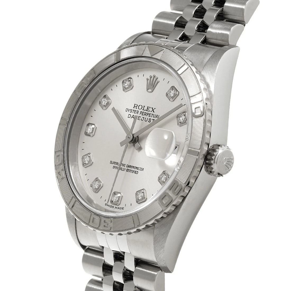 ROLEX DATEJUST THUNDERBIRD SILVER/DIAMOND WATCH - 2