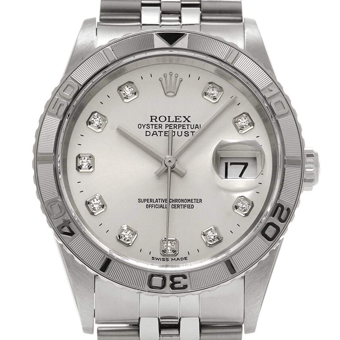 ROLEX DATEJUST THUNDERBIRD SILVER/DIAMOND WATCH - 4