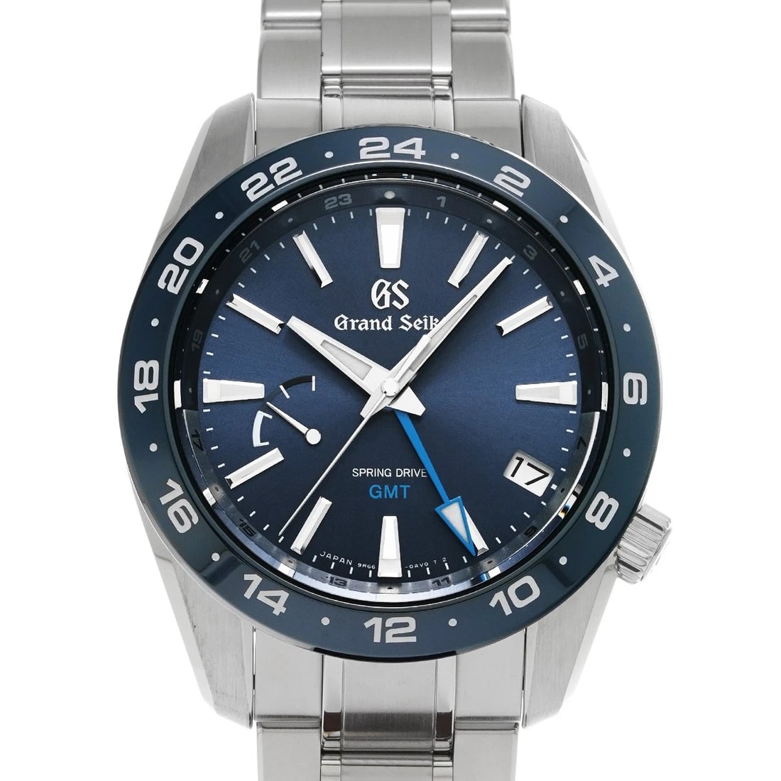 GRAND SEIKO SPORTS COLLECTION SPRING DRIVE GMT BLUE WATCH: Grand Seiko Sports Collection Spring Drive GMT blue Watch Brand: Grand Seiko Type/Style: Wristwatch Material: Band Material Stainless steel, Case Material Stainless steel Color: Dial Color blue Size: