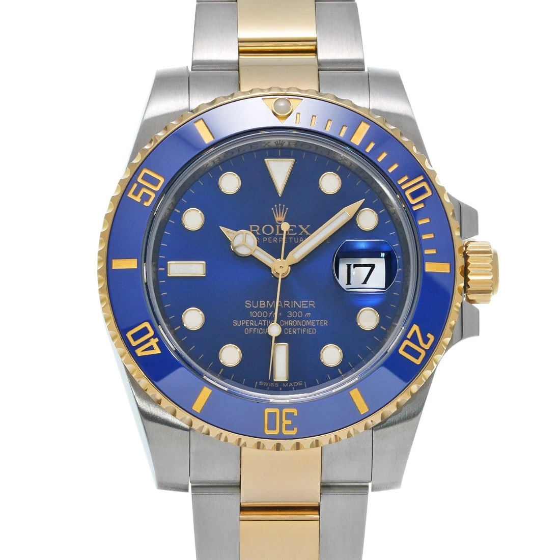 ROLEX SUBMARINER DATE BLUE WATCH: ROLEX Submariner date blue Watch Brand: ROLEX Type/Style: Wristwatch Material: Band Material Stainless steel/Yellow Gold, Case Material Stainless steel Color: Dial Color blue Size: Case Size H/about