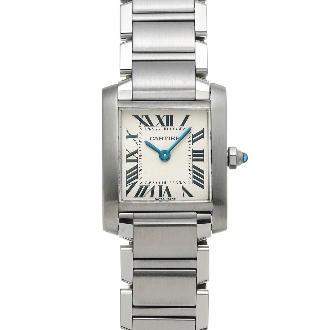 CARTIER TANK FRANCAISE SM SILVER WATCH: CARTIER Tank Francaise SM Silver Watch Brand: CARTIER Type/Style: Wristwatch Material: Band Material Stainless steel, Case Material Stainless steel Color: Dial Color Silver Size: Case Size H/about