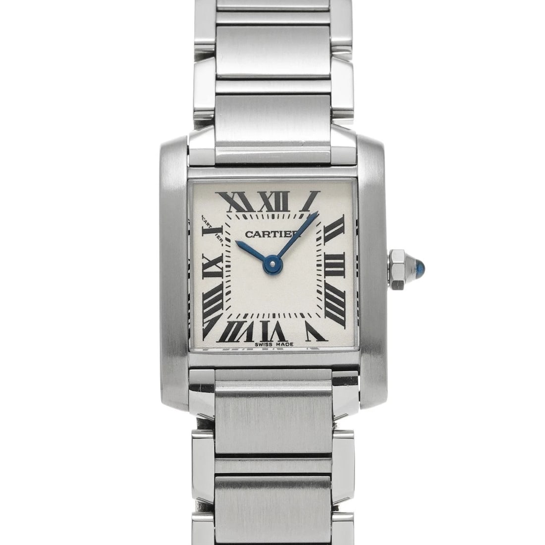 CARTIER TANK FRANCAISE SM SILVER WATCH: CARTIER Tank Francaise SM Silver Watch Brand: CARTIER Type/Style: Wristwatch Material: Band Material Stainless steel, Case Material Stainless steel Color: Dial Color Silver Size: Case Size H/about 18m