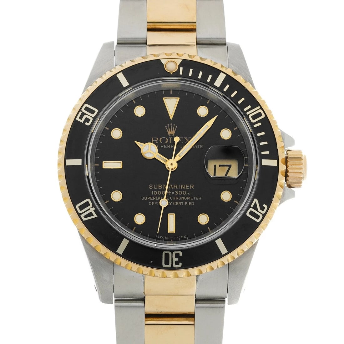 ROLEX SUBMARINER DATE BLACK WATCH: ROLEX Submariner date black Watch Brand: ROLEX Type/Style: Wristwatch Material: Band Material Stainless steel/Yellow Gold, Case Material Stainless steel Color: Dial Color black Size: Case Size H/about