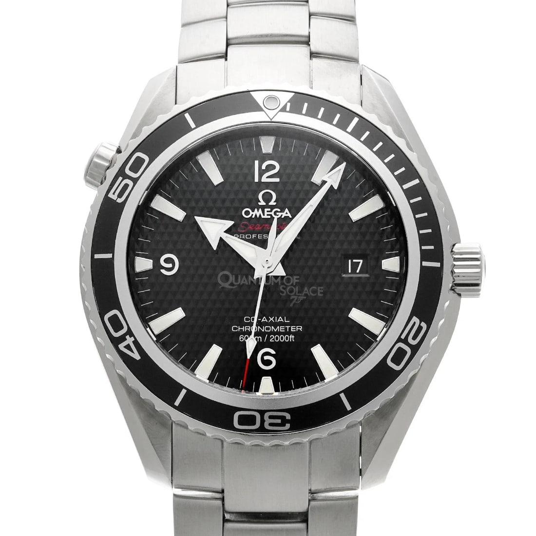 OMEGA SEAMASTER PLANET OCEAN CO-AXIAL BLACK WATCH: OMEGA Seamaster Planet Ocean Co-axial black Watch Brand: OMEGA Type/Style: Wristwatch Material: Band Material Stainless Steel, Case Material Stainless Steel Color: Dial Color Dial Color Black Case Col
